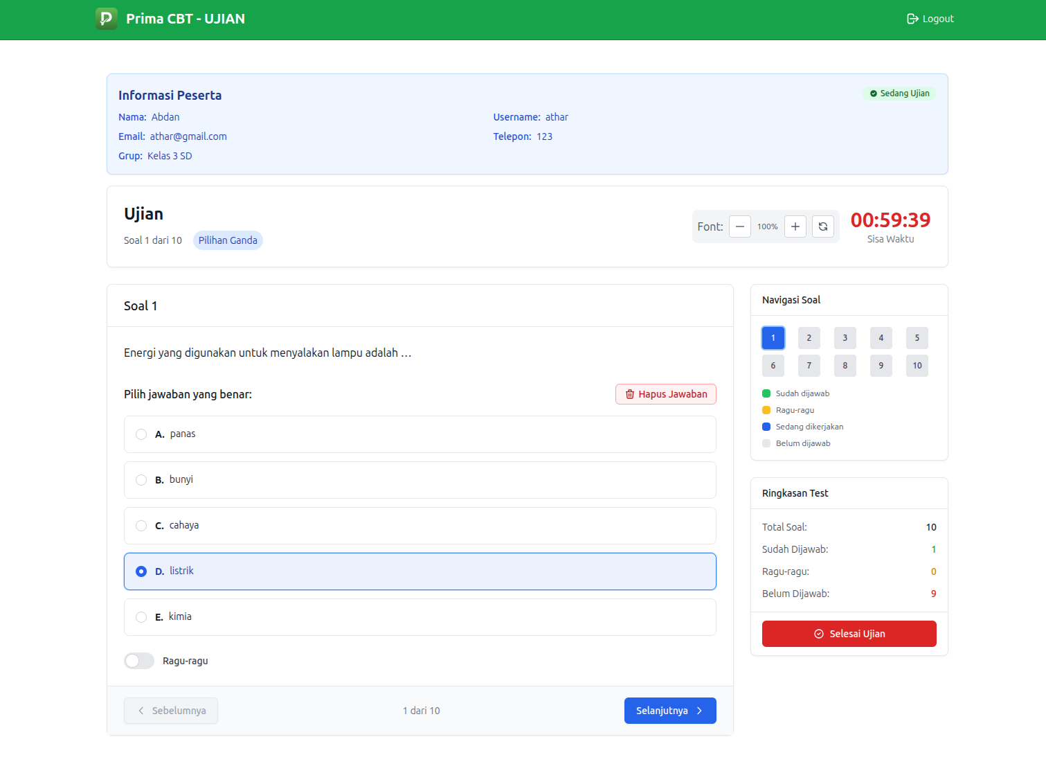 PrimaCBT — Platform Ujian Online & Computer Based Test Modern dan Terpercaya
