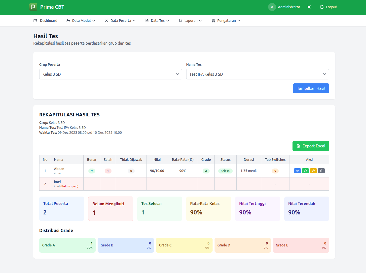 PrimaCBT — Platform Ujian Online & Computer Based Test Modern dan Terpercaya